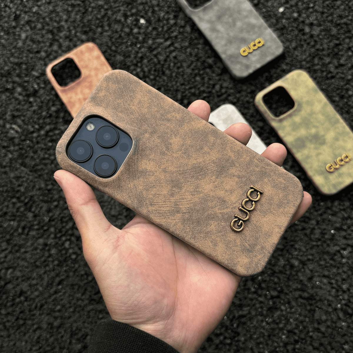 Classic Vintage Suede-Style iPhone Case – Slim Luxury Protective Cover